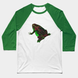 Skeleton Frog Interactive Magenta&Green Filter #2 By Red&Blue Baseball T-Shirt